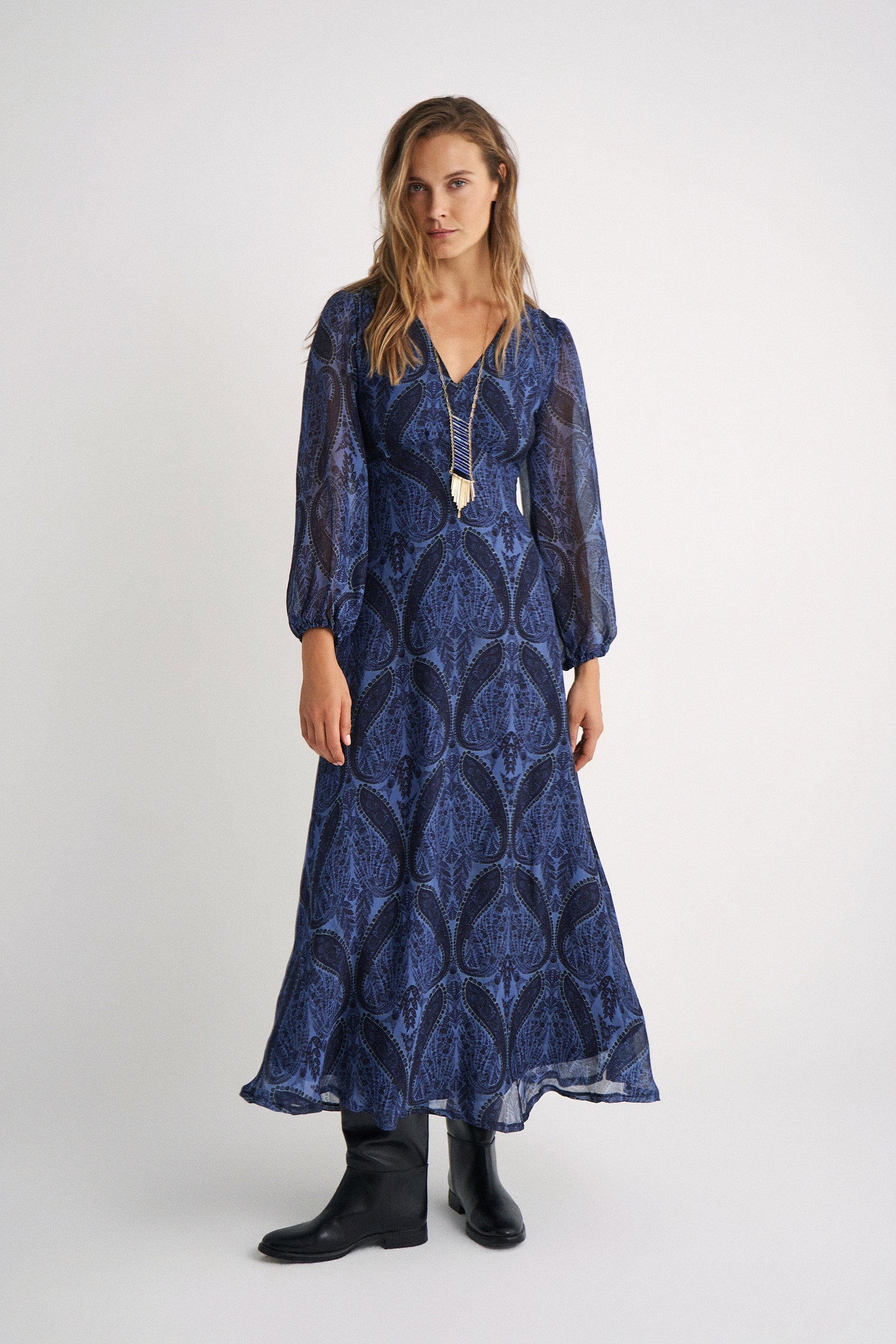 Vestido Patricia Boho blue