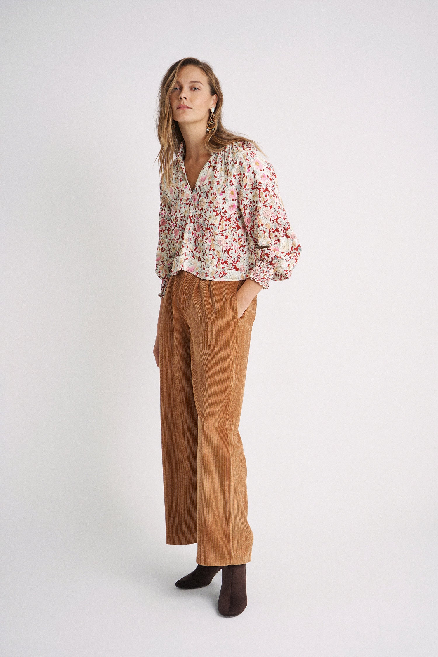 Blusa Xare Bloom red